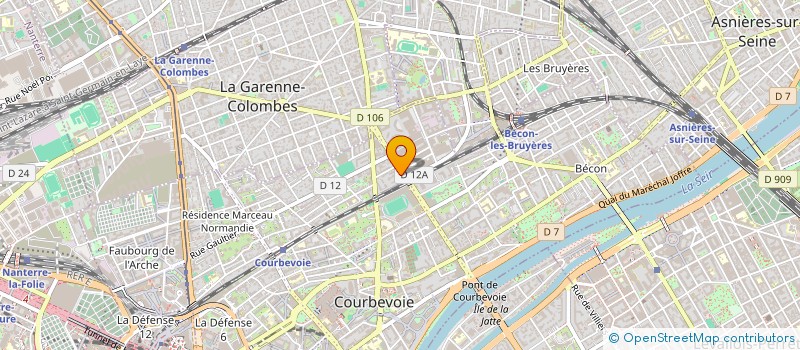 localisation de l'entreprise LA MATINALE à COURBEVOIE