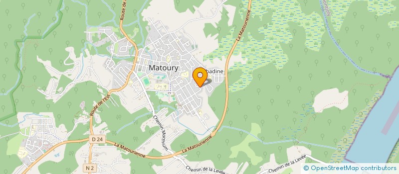 localisation de l'entreprise LA MATOURIENNE TRAVAUX PUBLICS à MATOURY