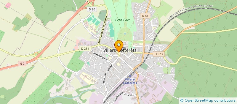 localisation de l'entreprise LA MATREUSE à VILLERS-COTTERETS