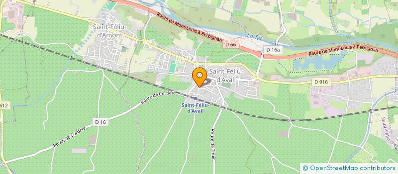 localisation de l'entreprise LA MATRICE  SAINT-FELIU-D'AVALL