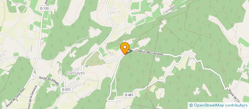 localisation de l'entreprise LA MATURINE  CLANSAYES