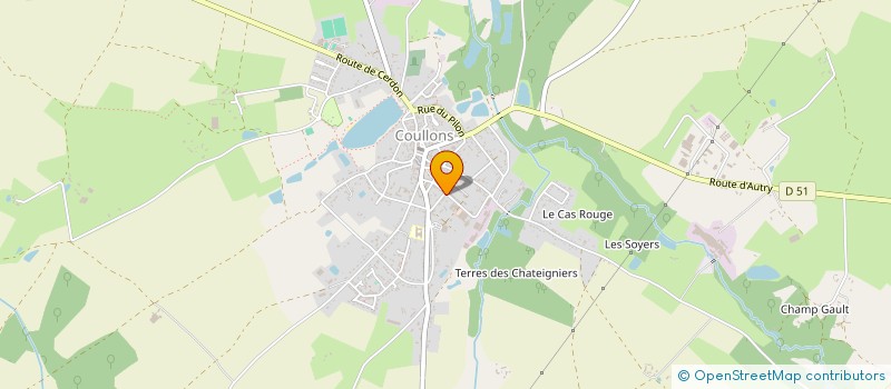 localisation de l'entreprise LA MAUBELLE à COULLONS