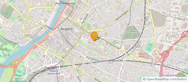 localisation de l'entreprise LA MAUGERIE à ANGERS