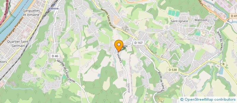 localisation de l'entreprise LA MAUNA  VIENNE