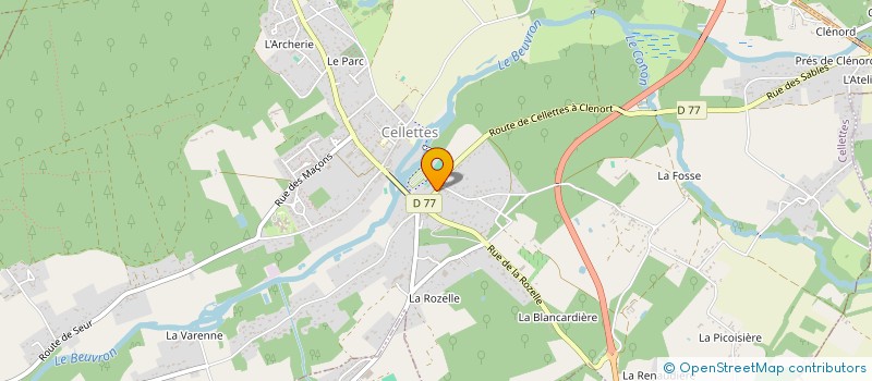 localisation de l'entreprise LA MAUNY  CELLETTES