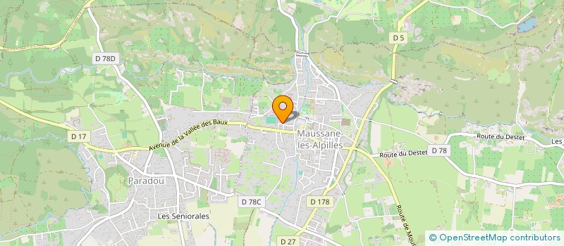 localisation de l'entreprise LA MAUSSANAISE  MAUSSANE-LES-ALPILLES