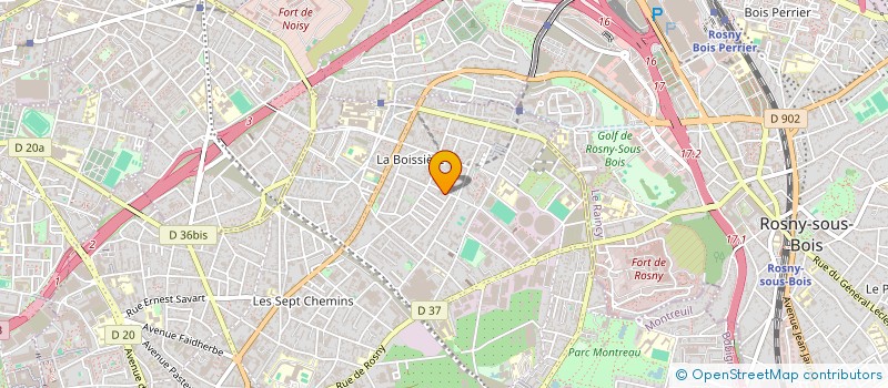 localisation de l'entreprise LA MAUVAISE HERBE FORMATION  MONTREUIL