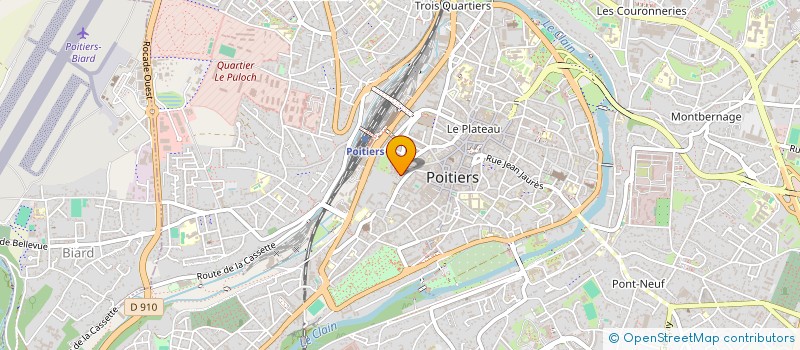 localisation de l'entreprise LA MAUVAISE REPUTATION à POITIERS