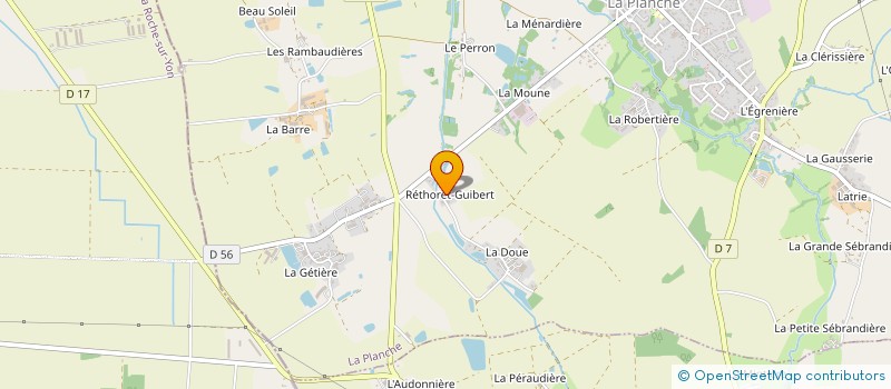 localisation de l'entreprise LA MAUVE  LA PLANCHE