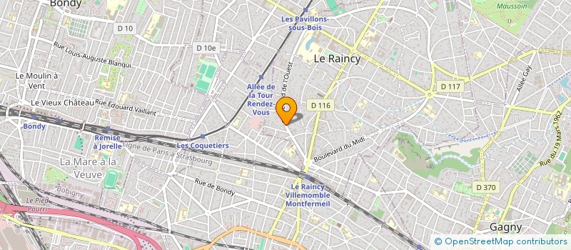 localisation de l'entreprise LA MAXIMILIENNE  LE RAINCY