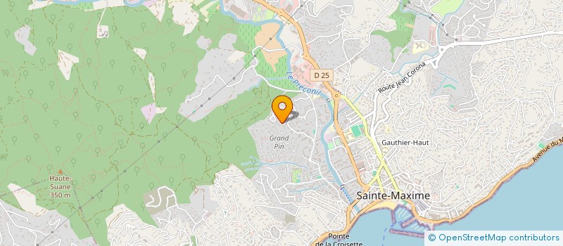 localisation de l'entreprise LA MAXIMOISE DES JARDINS à SAINTE MAXIME