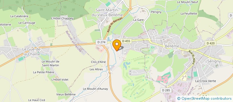 localisation de l'entreprise LA MAY'SON BIO  SAINT-MARTIN-DU-VIEUX-BELLEME