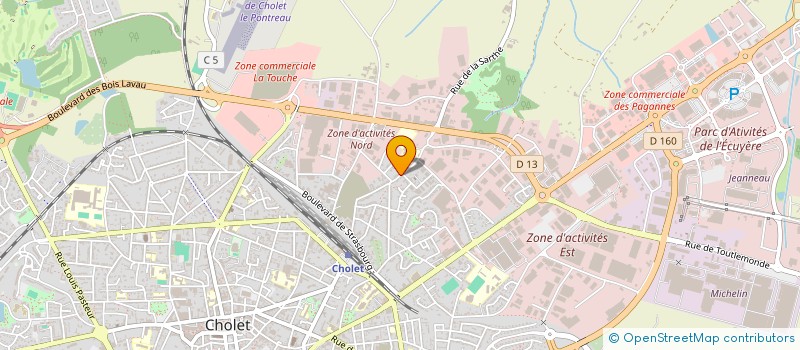 localisation de l'entreprise LA MAYELLE SECURITE à CHOLET