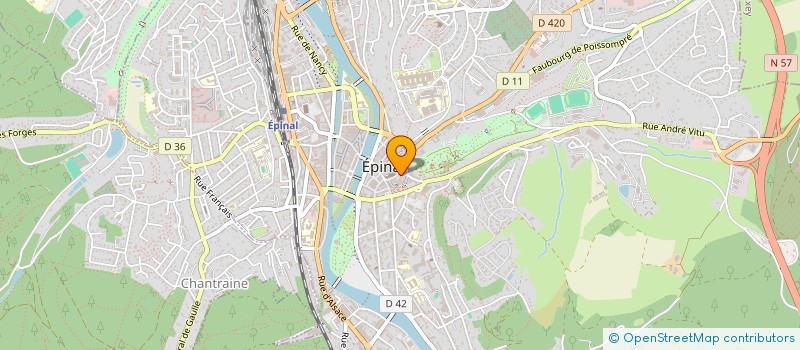 localisation de l'entreprise LA MAYOLLE à EPINAL