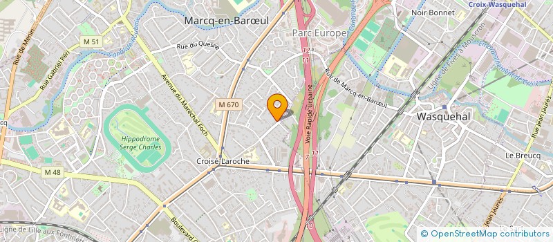 localisation de l'entreprise LA MAYOTTINE à MARCQ-EN-BARŒUL