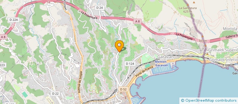 localisation de l'entreprise LA MAZVIC à MENTON