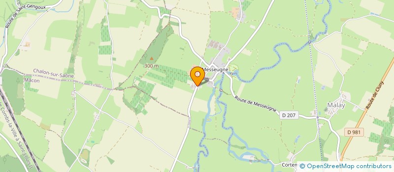 localisation de l'entreprise LA MCV  AMEUGNY