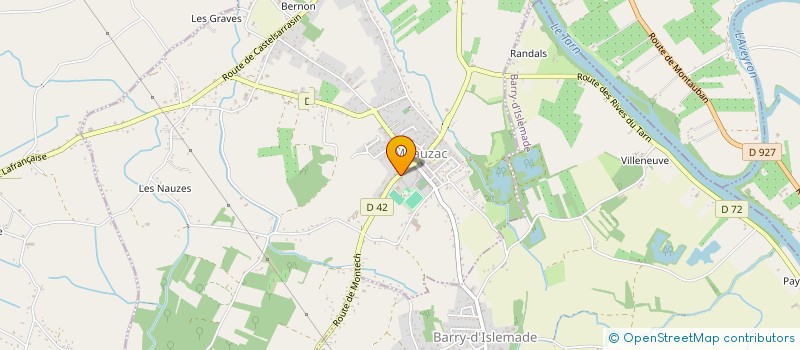 localisation de l'entreprise LA MEAUZACAISE  MEAUZAC