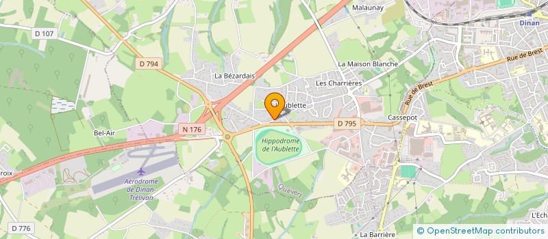 localisation de l'entreprise LA MECANIQUE  CALORGUEN