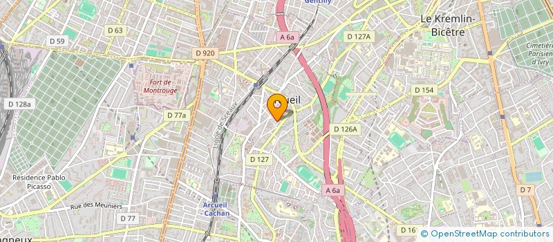 localisation de l'entreprise LA MECANIQUE DE L INSTANT à ARCUEIL
