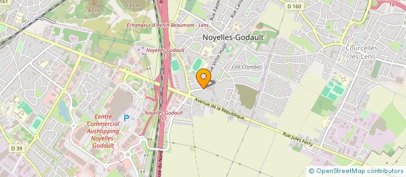 localisation de l'entreprise LA MECANIQUE MODERNE DE DOUAI à NOYELLES-GODAULT