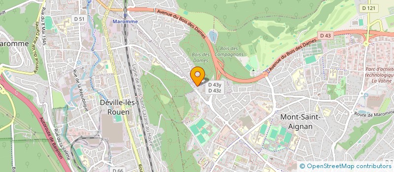 localisation de l'entreprise LA MEDAILLE D OR  MONT-SAINT-AIGNAN