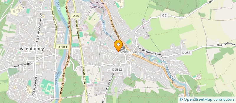 localisation de l'entreprise LA MEDICALE DES ARTS  SELONCOURT