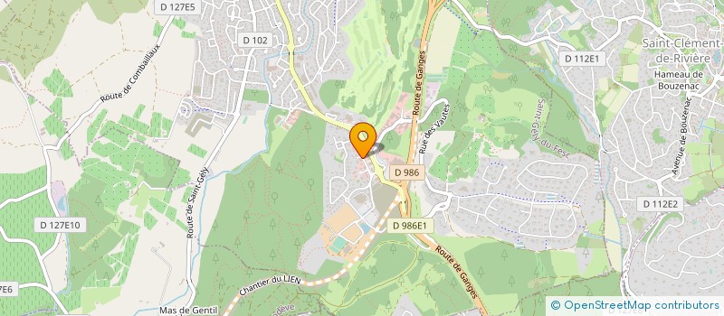 localisation de l'entreprise LA MEDICALE DU LAUZARD à SAINT-GELY-DU-FESC