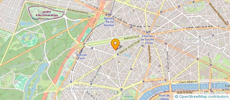 localisation de l'entreprise LA MEDICALE FOCH  PARIS