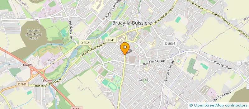 localisation de l'entreprise LA MEDINA à BRUAY-LA-BUISSIERE
