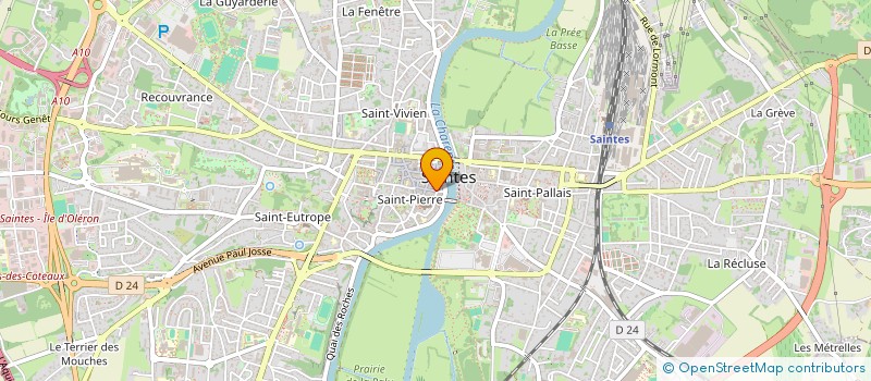 localisation de l'entreprise LA MEDINA  SAINTES