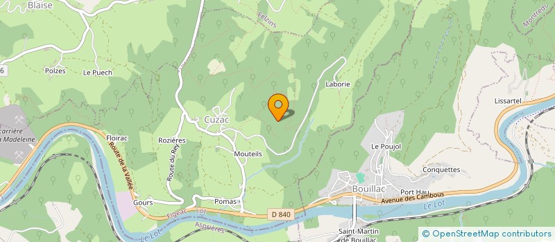 localisation de l'entreprise LA MEDINA  CUZAC