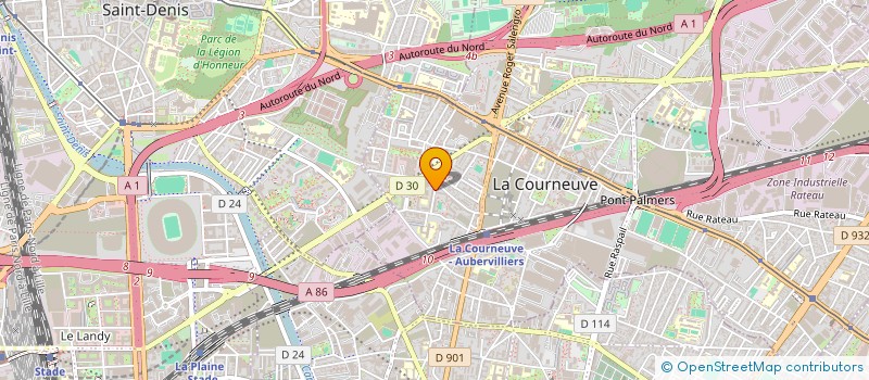localisation de l'entreprise LA MEDINA à LA COURNEUVE