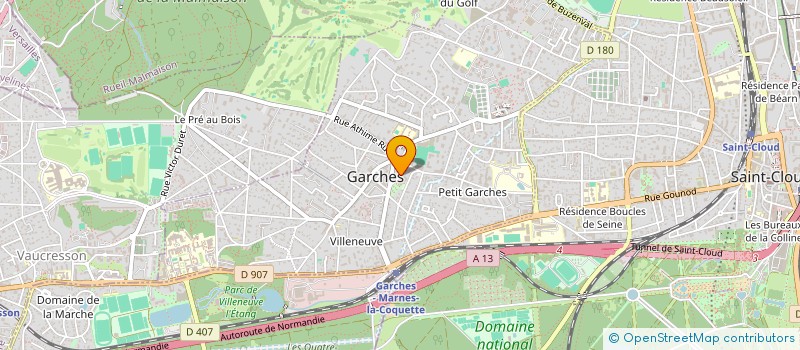 localisation de l'entreprise LA MEDITERRANEE à GARCHES