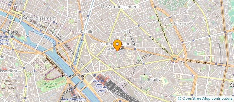 localisation de l'entreprise LA MEDITERRANEE à PARIS