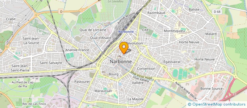 localisation de l'entreprise LA MEDITERRANEE  NARBONNE