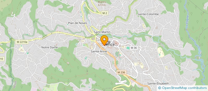 localisation de l'entreprise LA MEDITERRANEENNE  VENCE