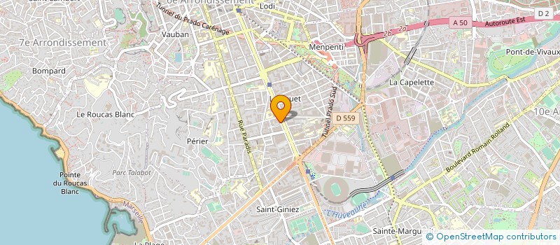 localisation de l'entreprise LA MEDITERRANEENNE D'ASSURANCES SARL à MARSEILLE