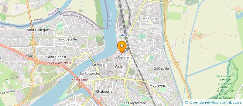 localisation de l'entreprise LA MEDITERRANNEE à ARLES