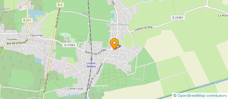 localisation de l'entreprise LA MEDOCAINE à LUDON-MEDOC
