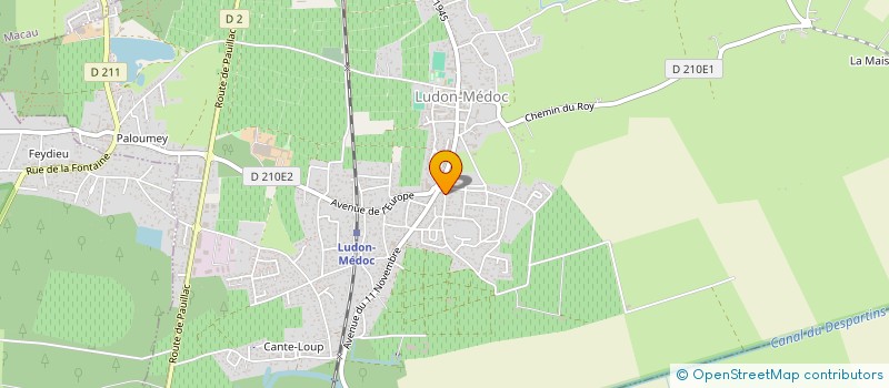 localisation de l'entreprise LA MEDOCAINE LUDON  LUDON-MEDOC