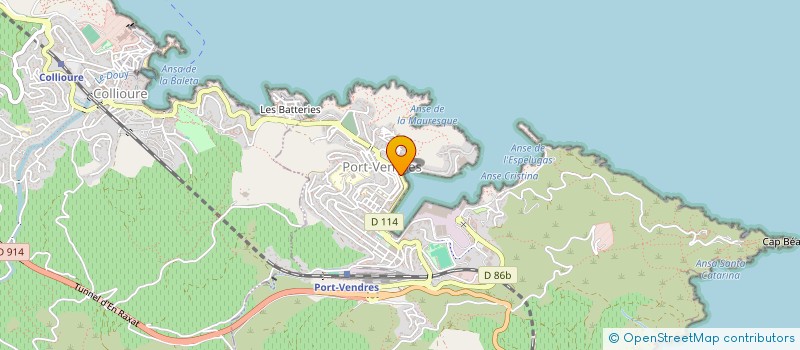localisation de l'entreprise LA MEDUSE à PORT-VENDRES