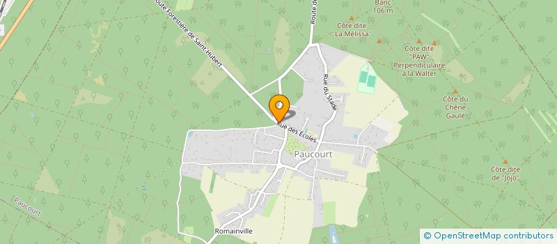 localisation de l'entreprise LA MEGEANCE à PAUCOURT
