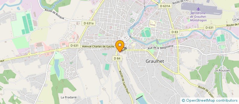 localisation de l'entreprise LA MEGISSERIE GRAULHETOISE à GRAULHET