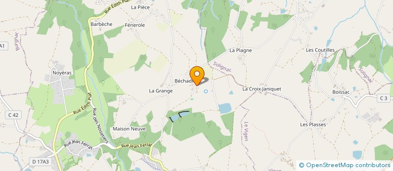 localisation de l'entreprise LA MEGNOUNE à JOURGNAC