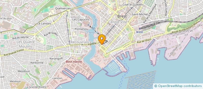 localisation de l'entreprise LA MEHAUTERIE à BREST