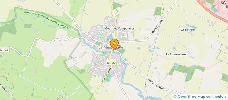 localisation de l'entreprise LA MEIGNANNE AUTO  LONGUENEE-EN-ANJOU