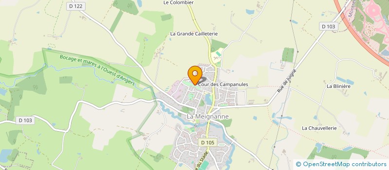 localisation de l'entreprise LA MEIGNANNE EN FOLIE  LONGUENEE-EN-ANJOU