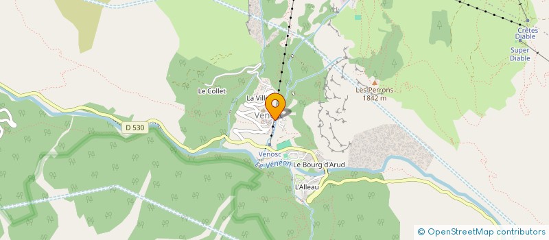 localisation de l'entreprise LA MEIJE 15 à LES DEUX ALPES