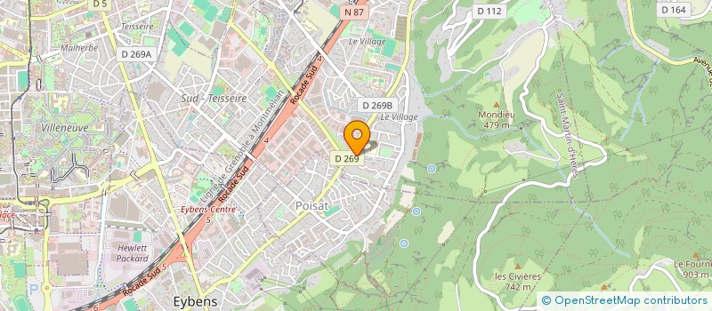 localisation de l'entreprise LA MEIJE  SAINT-MARTIN-D'HERES